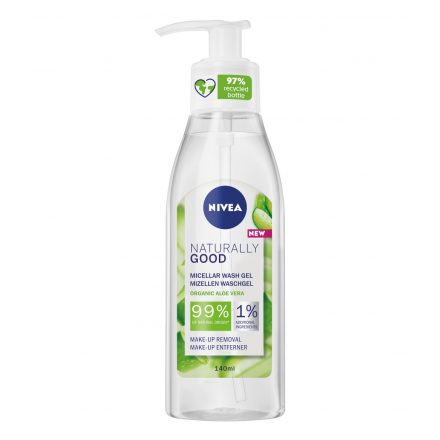 NIVEA NATURALLY GOOD Micellás Arclemosó Gél